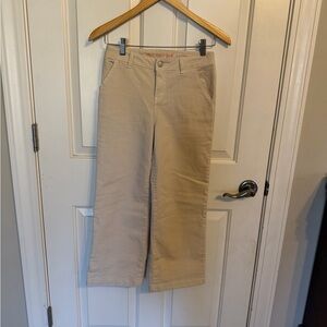 Girl's Cream Wide Leg Jeans